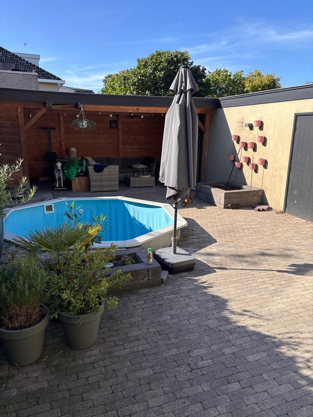 Beton straat klinkers voor terras of oprit, Tuin en Terras, Ophalen, Gebruikt, Klinkers, 10 m² of meer