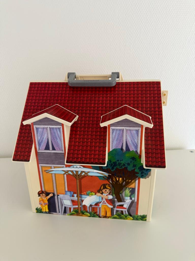 Playmobil Meeneemhuis met inrichting en figuren, Ophalen of Verzenden, Zo goed als nieuw, Poppenhuis