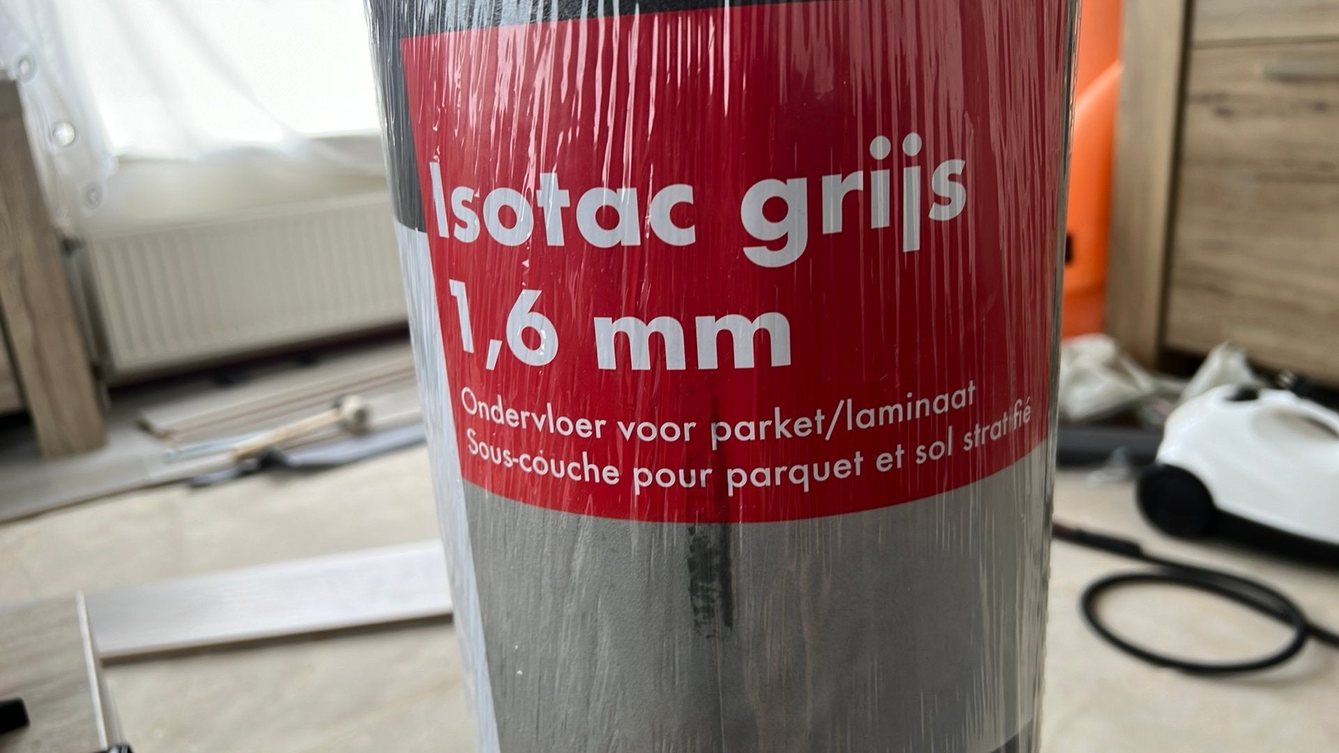 Isotac 1,6 mm ondervloer voor parket en laminaat 60m2 Nieuw, Overige materialen, Nieuw, 15 m² of meer, Ophalen