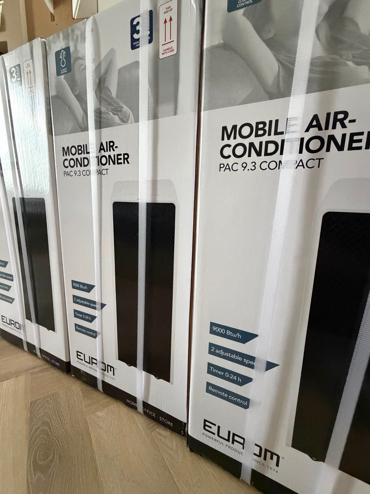 Eurom Mobiele Airconditioner PAC 9.3 Compact - Nieuw, Ophalen, Minder dan 60 m³, 2 snelheden, Nieuw