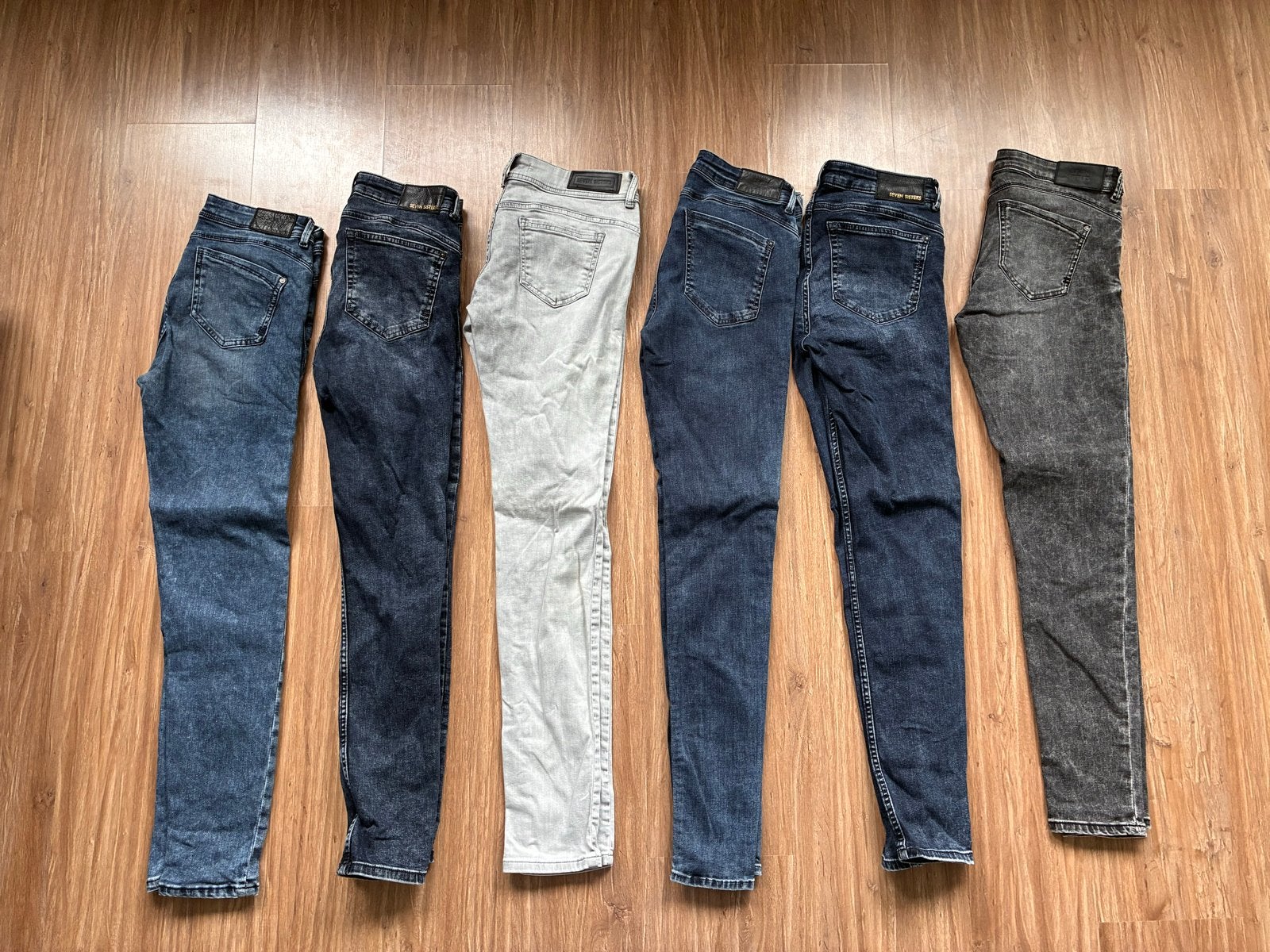 Seven Sisters Skinny Jeans maat 29 (spijkerbroeken The Sting, Ophalen of Verzenden, Gedragen, Blauw, W28 - W29 (confectie 36)
