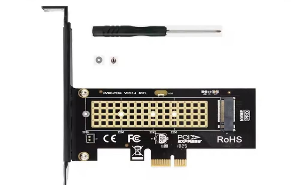 PCI-E x4 naar NVMe M.2 Gen 4 Adapter, Ophalen of Verzenden, Nieuw