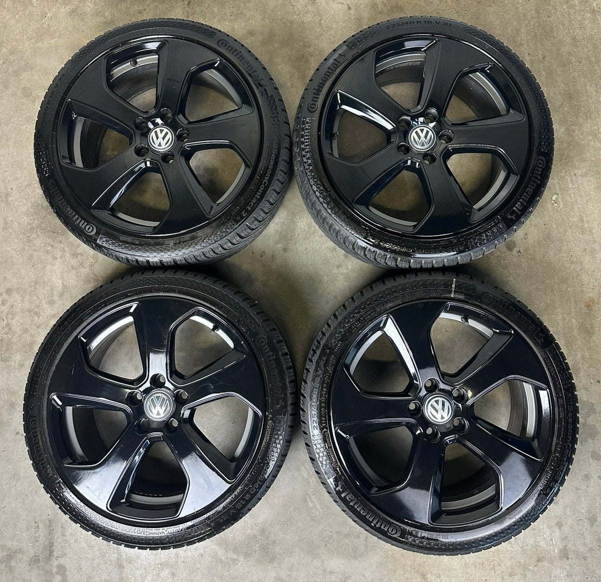 Originele VW Golf 7 5G Austin 18 inch 5x112 Continental, Auto-onderdelen, 18 inch, Banden en Velgen, Ophalen of Verzenden, Personenwagen