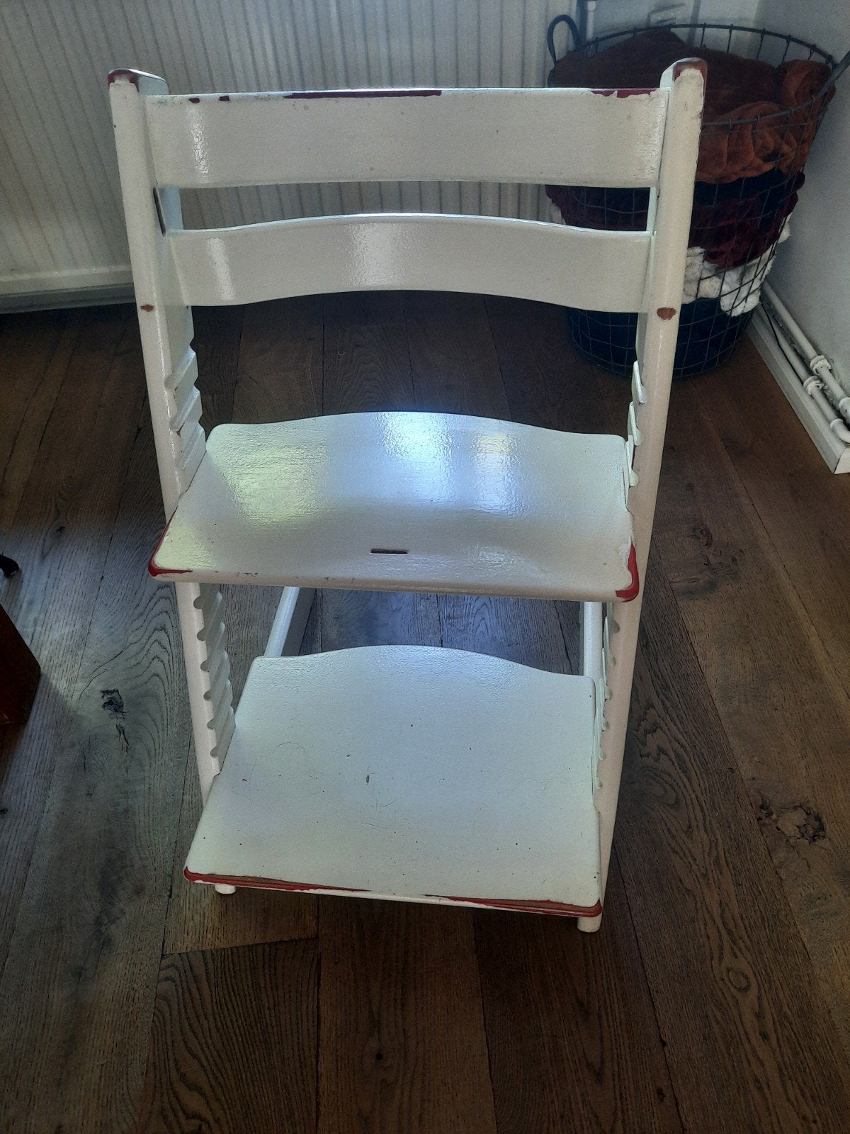 Witte Tripp trap meegroeistoel, Ophalen, Gebruikt, Meegroeistoel, Stoelverkleiner