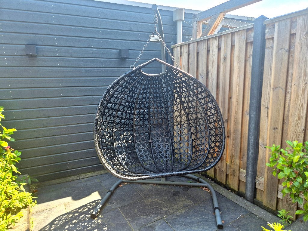 Tweepersoons hangstoel | Egg chair, Ophalen, Gebruikt, Wicker