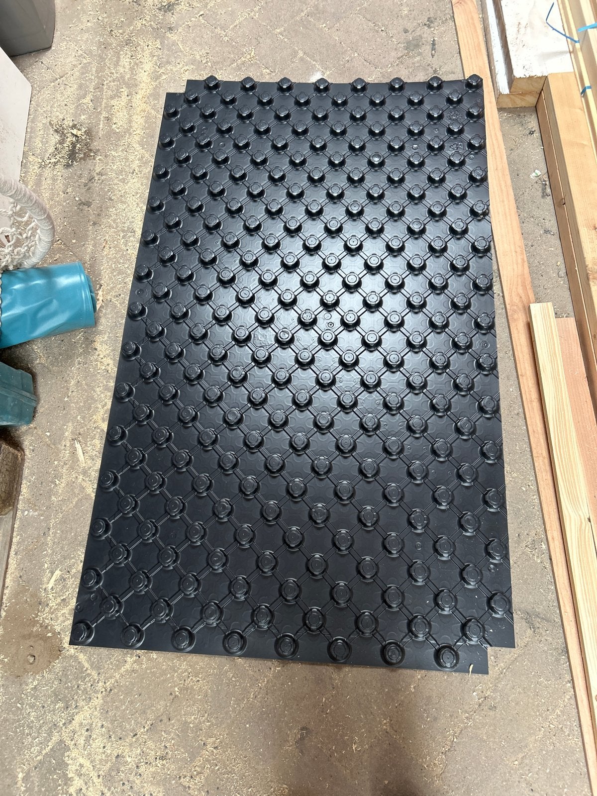 6x Noppenplaat zonder isolatie - 14/17 - 1.12 m2 per plaat, Overige materialen, Nieuw, 15 m² of meer, Ophalen