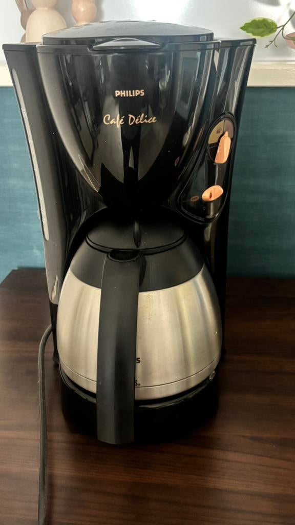 Philips Café Delice Koffiezetapparaat - Zwart, 10 kopjes of meer, Koffiemachine, Gemalen koffie, Ophalen of Verzenden
