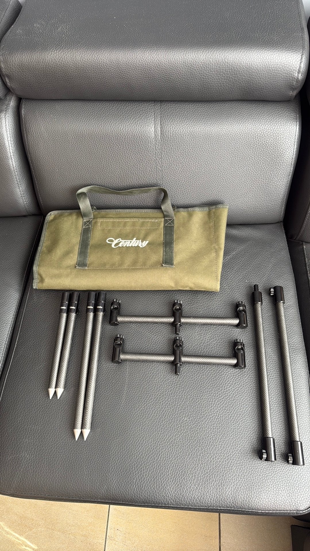 *** Century Carbon Rod Pod voor 2 Hengels ***, Watersport en Boten, Ophalen, Zo goed als nieuw, Overige typen