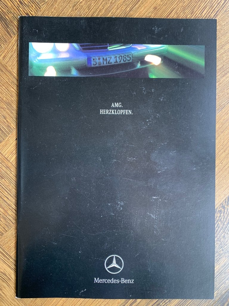 Folder, brochure Mercedes-Benz AMG 1999 Duitstalig, Zo goed als nieuw, Mercedes-Benz, Mercedes, Ophalen of Verzenden