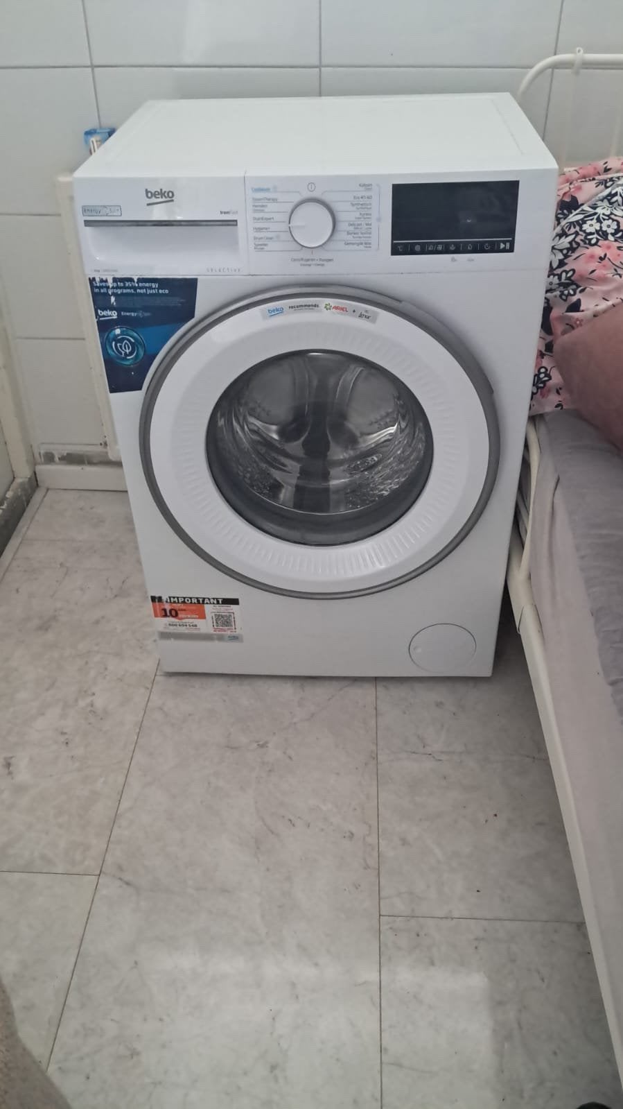 Wasmachines, Ophalen of Verzenden, Zo goed als nieuw, 1200 tot 1600 toeren, 85 tot 90 cm