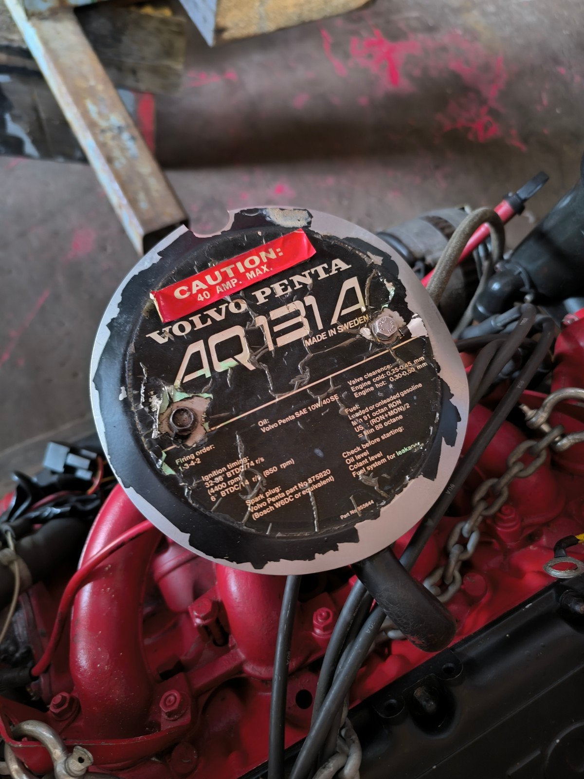 Volvo Penta AQ131A Binnenboordmotor met staartstuk, Ophalen, Gebruikt, Binnenboordmotor, Benzine