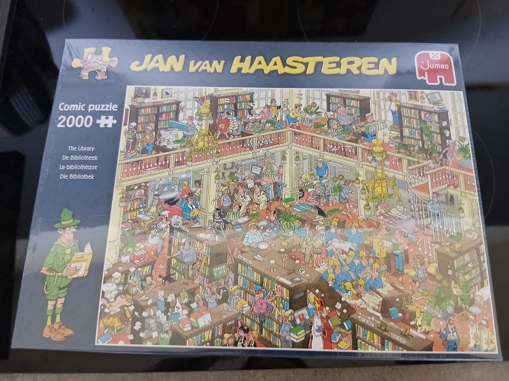 Jan van Haasteren De Bibliotheek 2000 stukjes, Hobby en Vrije tijd, Denksport en Puzzels, Ophalen of Verzenden, Meer dan 1500 stukjes