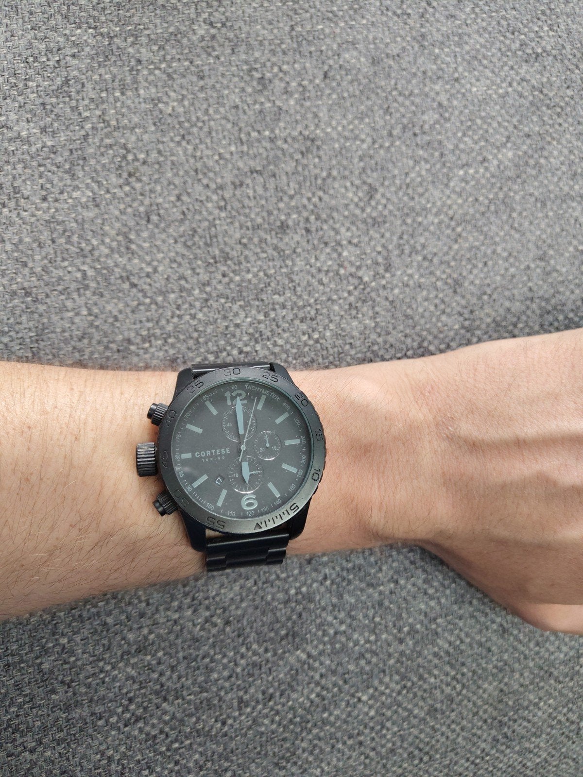 Cortese Torino herenhorloge - Goede staat, Sieraden, Tassen en Uiterlijk, Horloges | Heren, Overige merken, Staal, Gebruikt, Staal