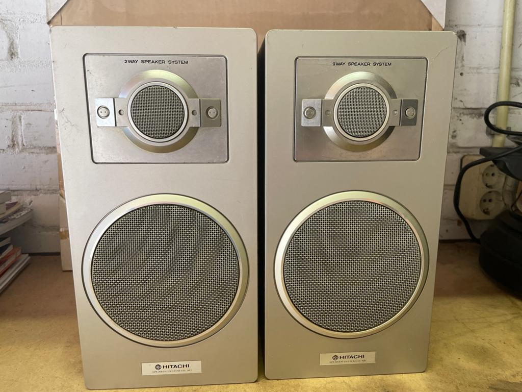 Hitachi HS-M1 2-weg luidsprekersysteem, Audio, Tv en Foto, Overige merken, Gebruikt, Ophalen of Verzenden, Minder dan 60 watt