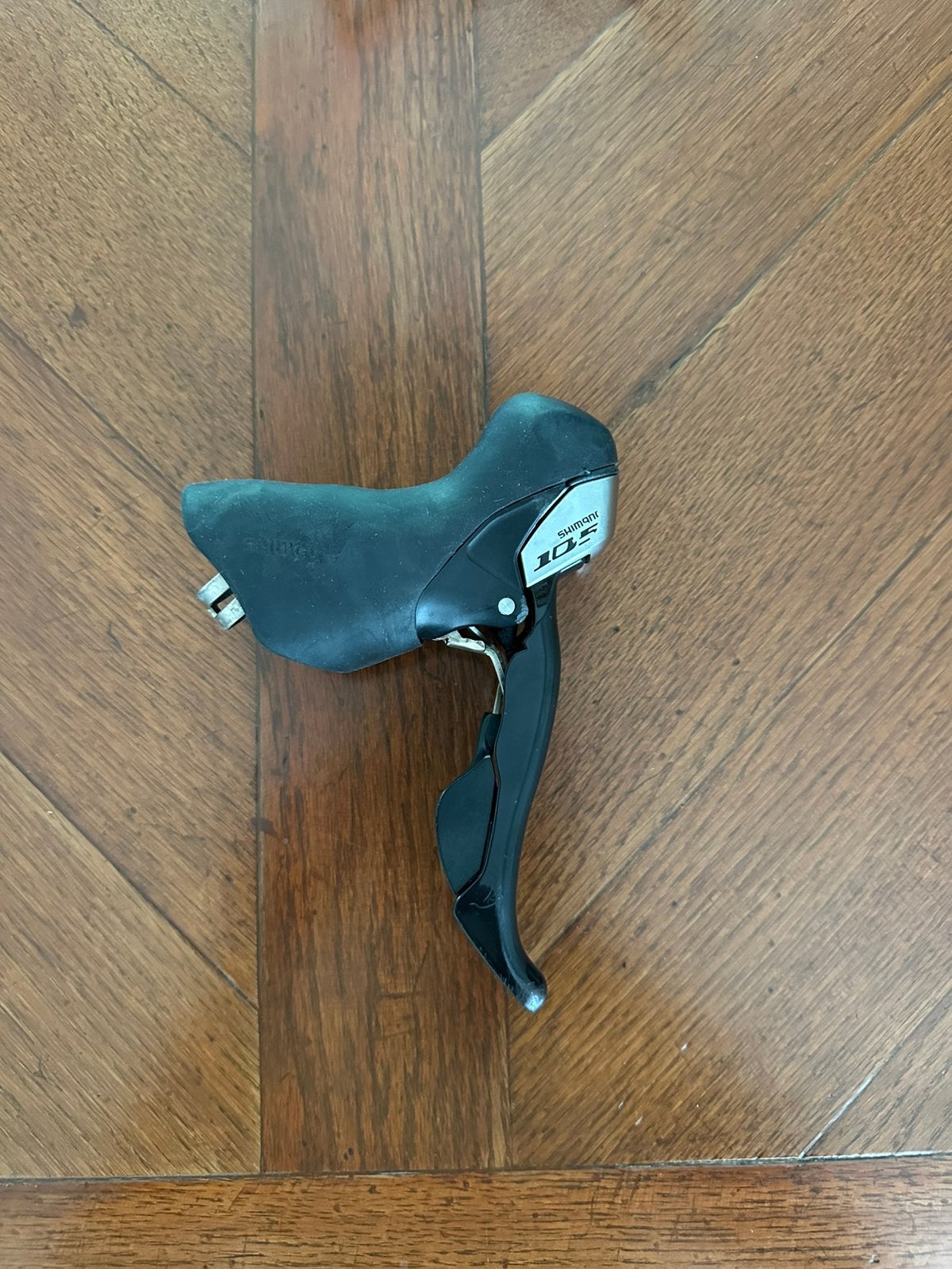 Shimano 105 triple - 10 speed ST-5700 shifter rechts, Gebruikt, Overige typen, Staal, Ophalen of Verzenden
