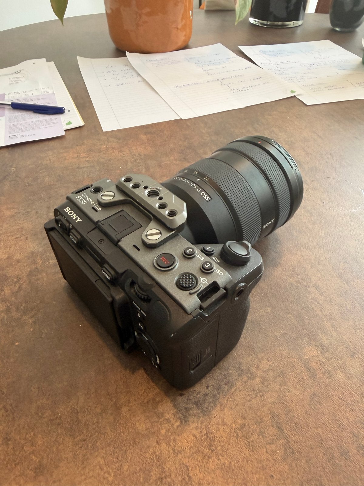 Sony FX30 kit: camera, lens, gimbal, cage, tas, Ophalen, Spiegelreflex, Zo goed als nieuw, Sony