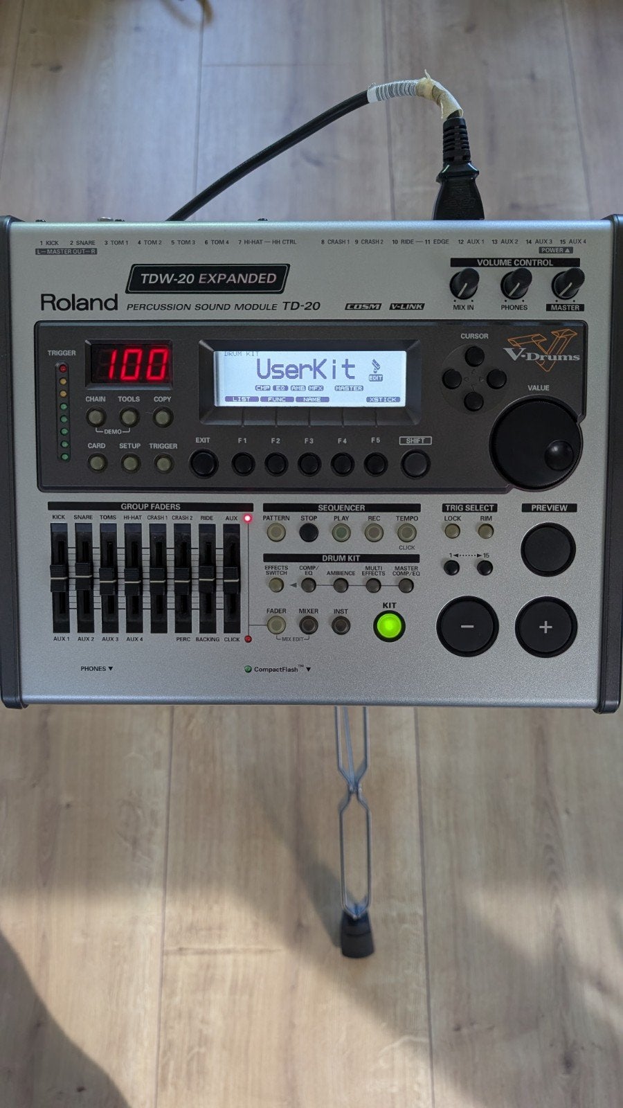 Roland TD20 module TDW-20 expanded, Muziek en Instrumenten, Drumcomputers, Zo goed als nieuw, Roland, Ophalen