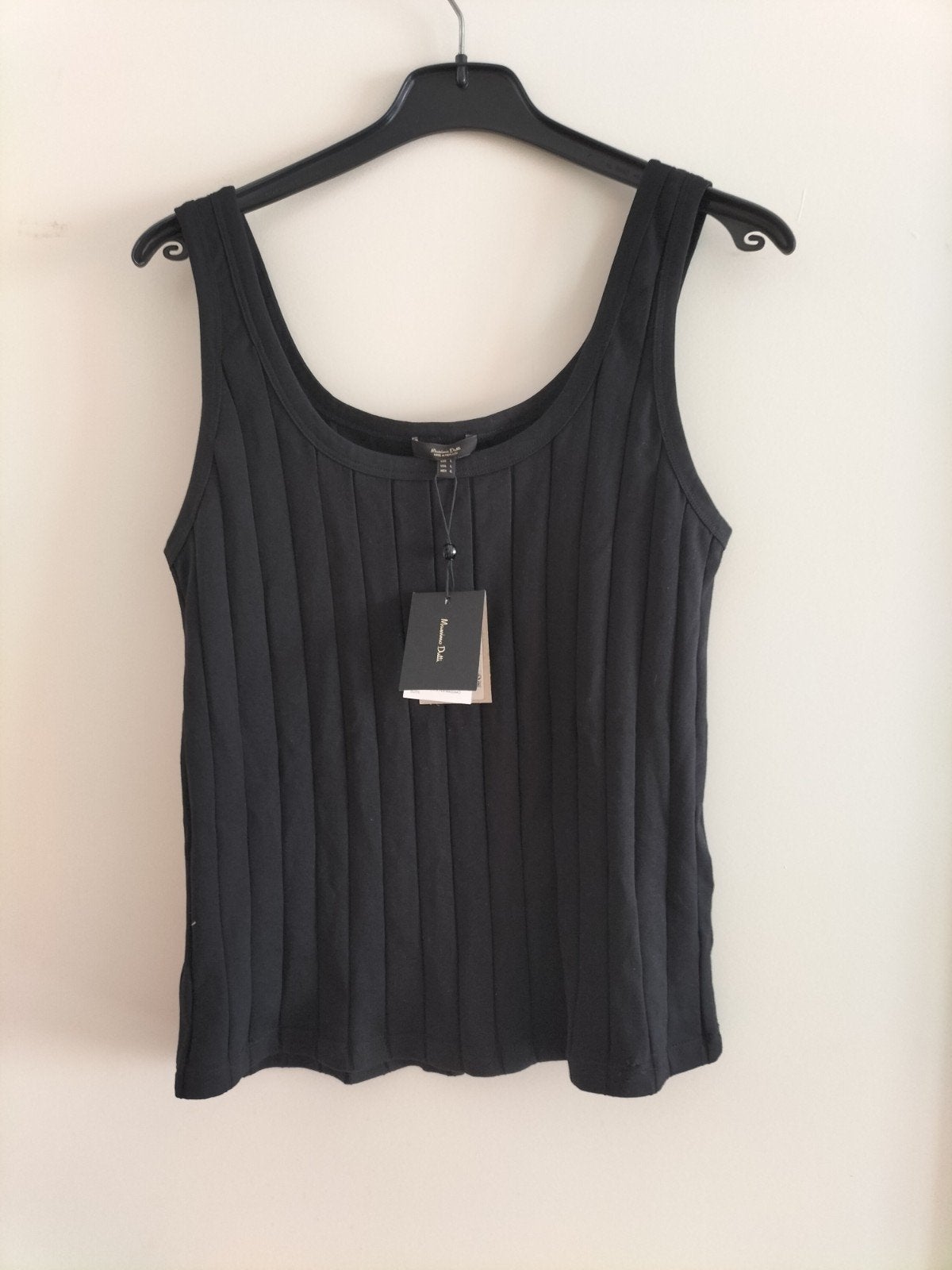 Top van Massimo Dutti maat L nieuwe, Massimo Dutti, Zwart, Maat 42/44 (L), Nieuw