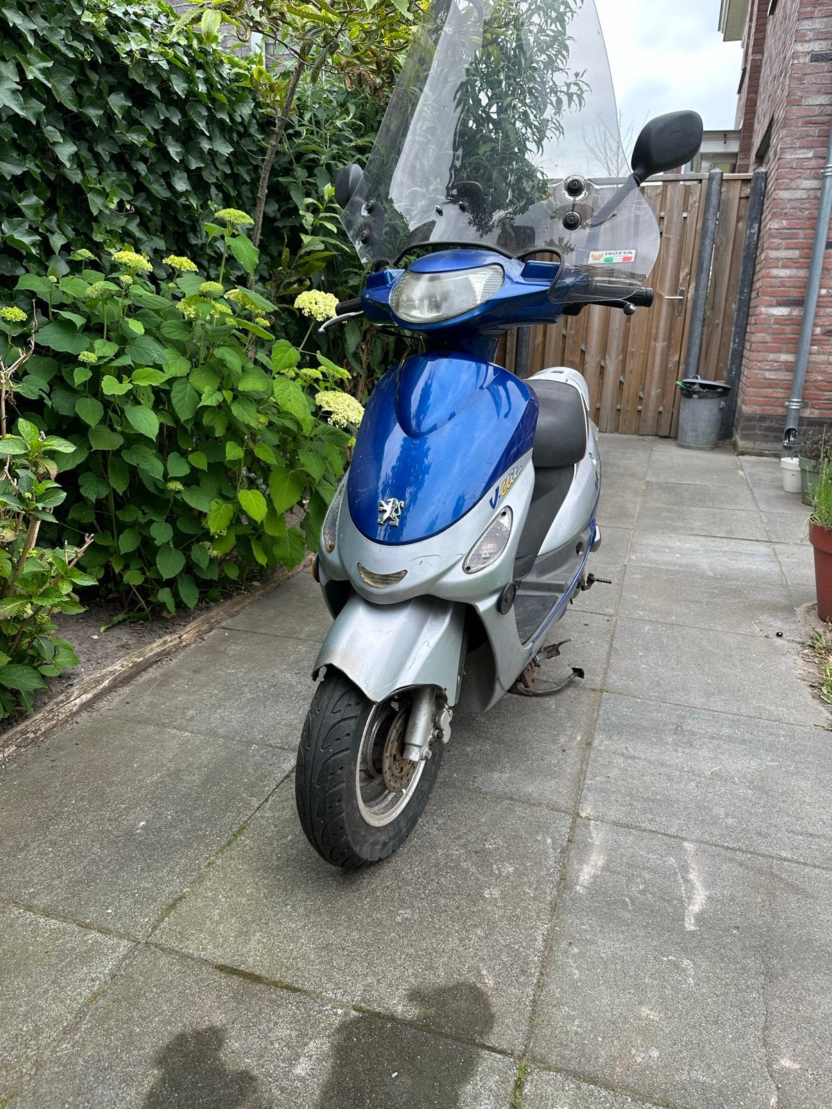 Peugeot V-Clic Scooter - Blauw/Zilver, Ophalen of Verzenden, Gebruikt, Maximaal 45 km/u, Overige modellen