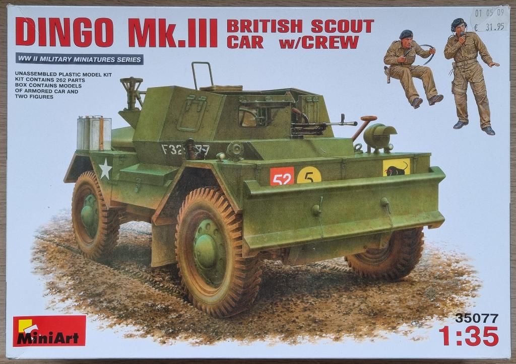 MiniArt 1:35 #35077 WWII British Scout Car Dingo Mk.III, Overige merken, 1:32 tot 1:50, Overige typen, Nieuw