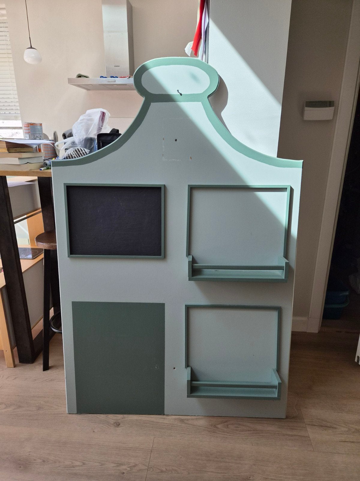 Uniek Huisje Boekenkast/Wanddecoratie voor Kinderkamer, Ophalen, Gebruikt, Handgemaakt, Opbergmeubel