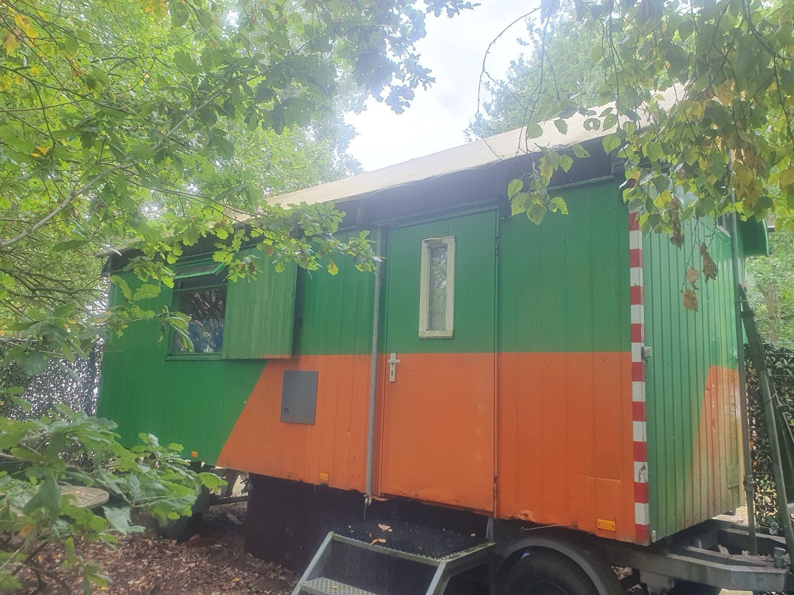 tiny house, pipowagen,woonwagen, Ophalen, Gebruikt
