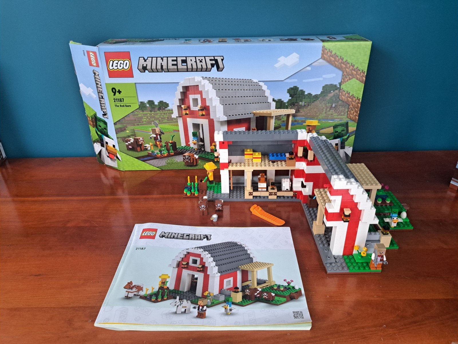 LEGO Minecraft 21187 De Rode Schuur - Als nieuw SINTTIP, Ophalen of Verzenden, Zo goed als nieuw, Lego