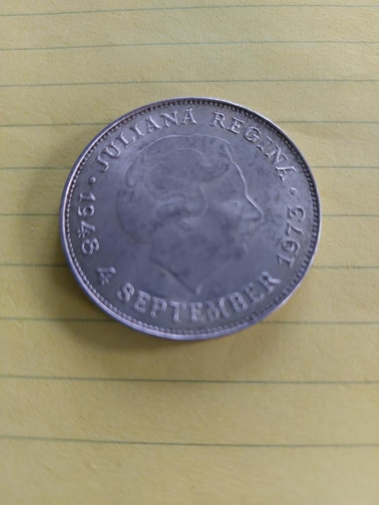 Zilveren 10 gulden Juliana 1948-1973. Per stuk  4 x aanwezig, Ophalen