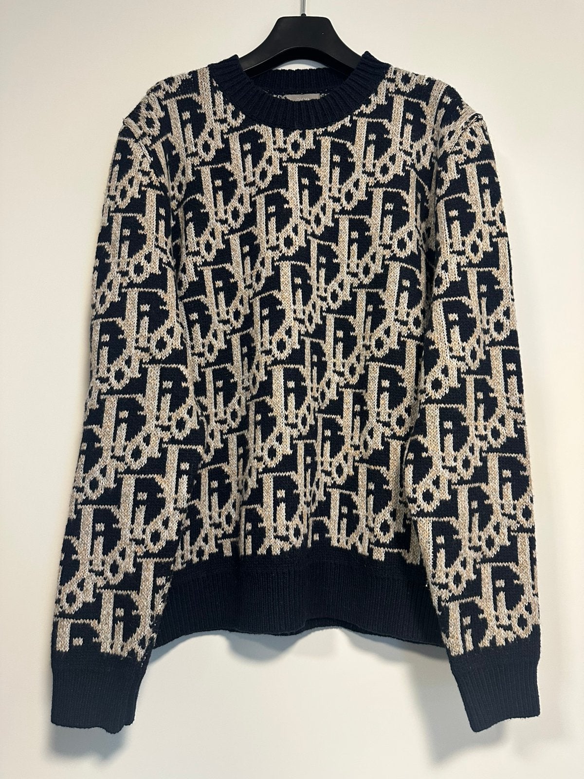 Dior oblique trui donker blauw, Kleding | Heren, Ophalen of Verzenden, Nieuw, Maat 48/50 (M), Blauw