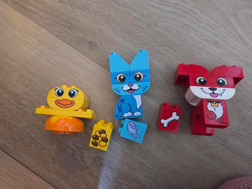Lego Duplo Mijn Eerste Puzzeldieren: Hond, Poes, Eend, Ophalen of Verzenden, Zo goed als nieuw, Compleet, Duplo
