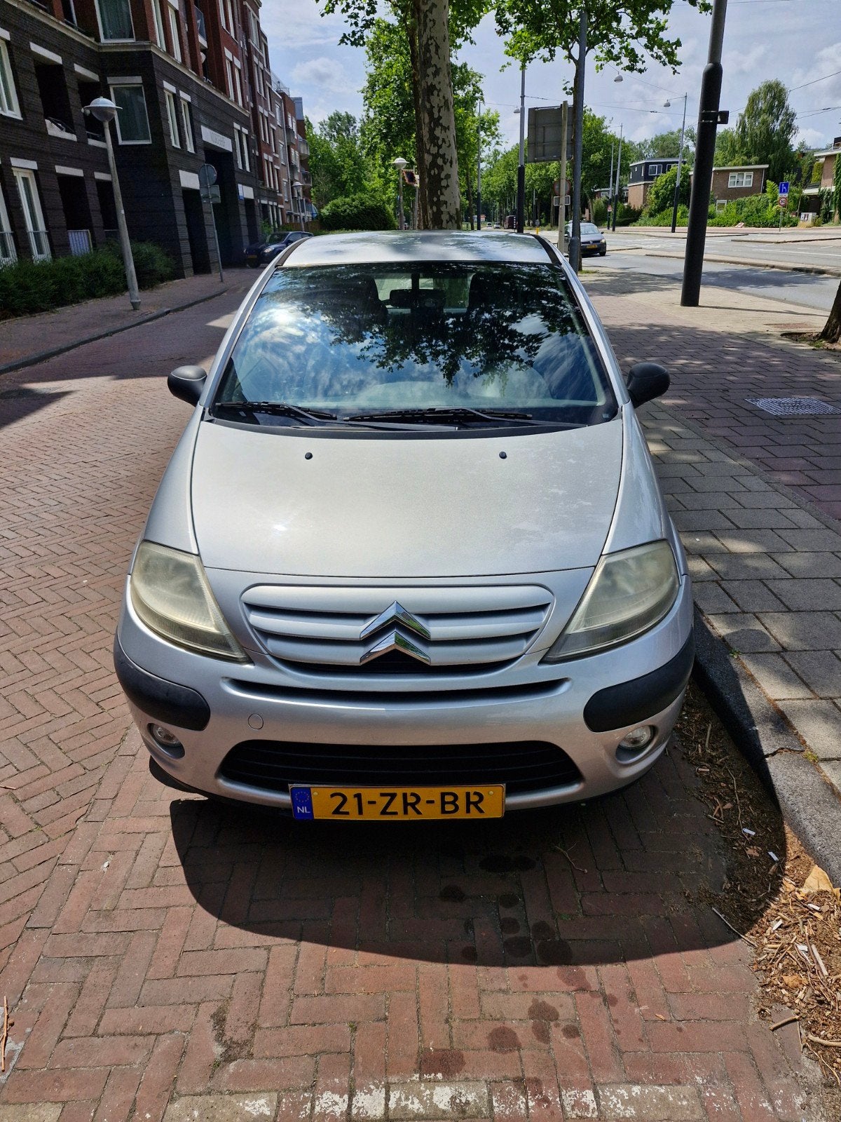 Citroën C3 1.4 I 2008 Grijs, Auto's, Citroën, Voorwielaandrijving, 989 kg, Origineel Nederlands, Handgeschakeld