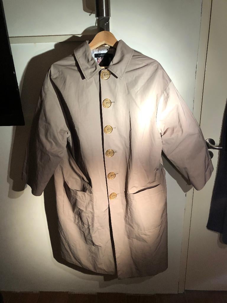 Hans Ubbink Mantel / Overcoat Beige Sz. XXL / XXXL ZGAN!!, Kleding | Heren, Ophalen, Beige, Hans Ubbink, Overige maten