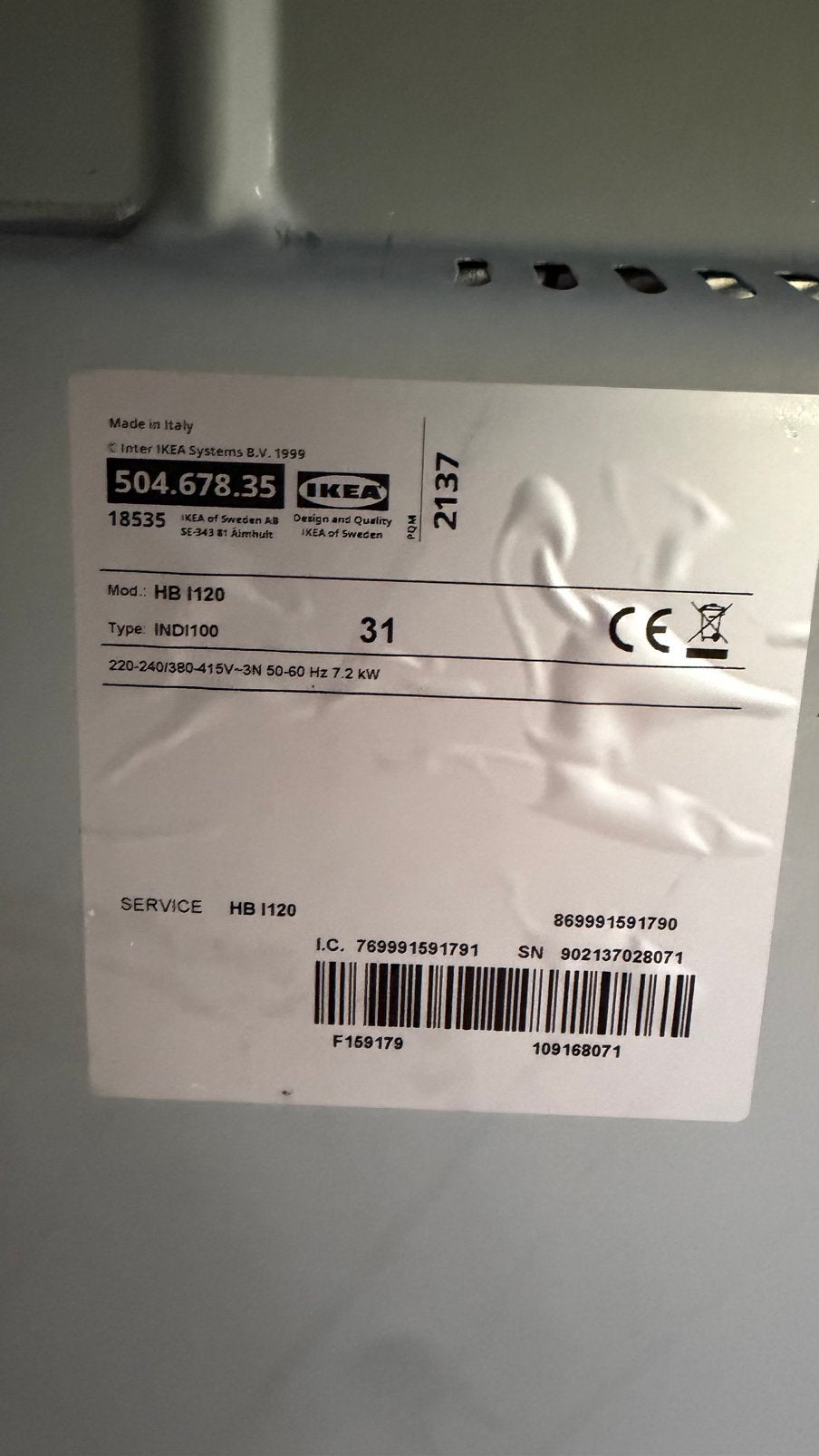 IKEA TREVLIG inductiekookplaat zo goed als nieuw, Witgoed en Apparatuur, Zo goed als nieuw, Inbouw, Inductie, 4 kookzones
