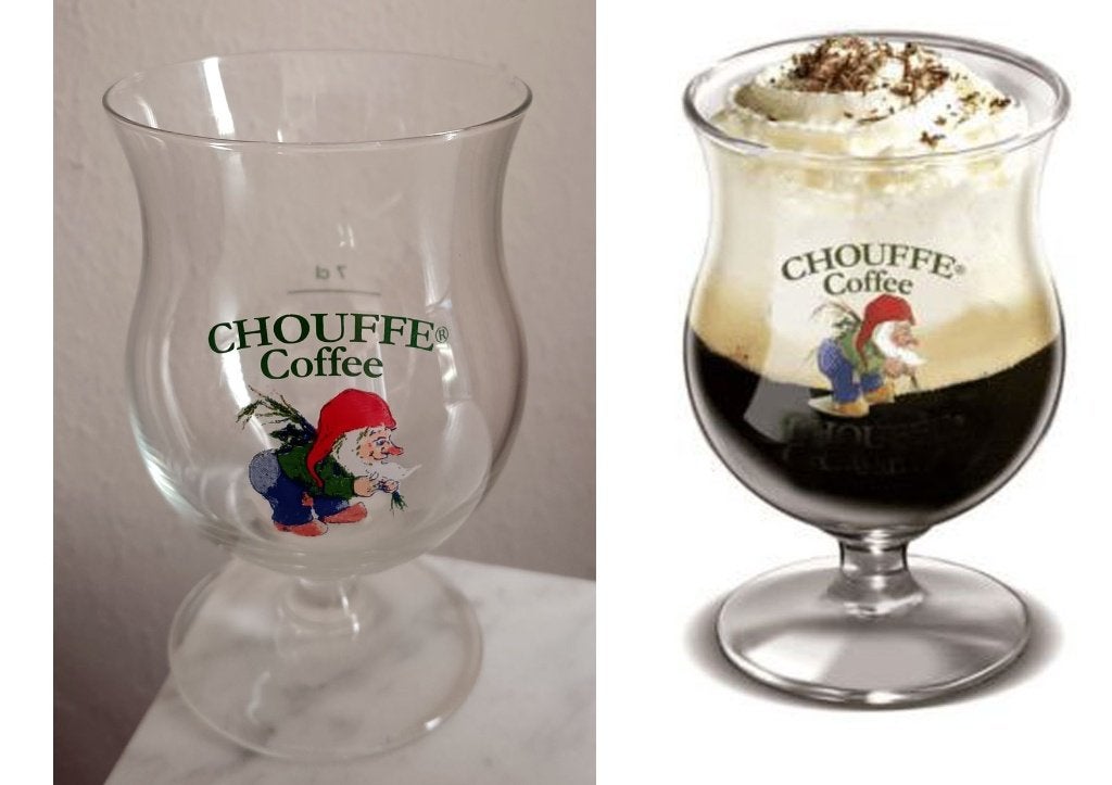 La Chouffe Coffee glas – 7cl, Verzamelen, Biermerken, Ophalen of Verzenden, Zo goed als nieuw, Glas of Glazen, Overige merken