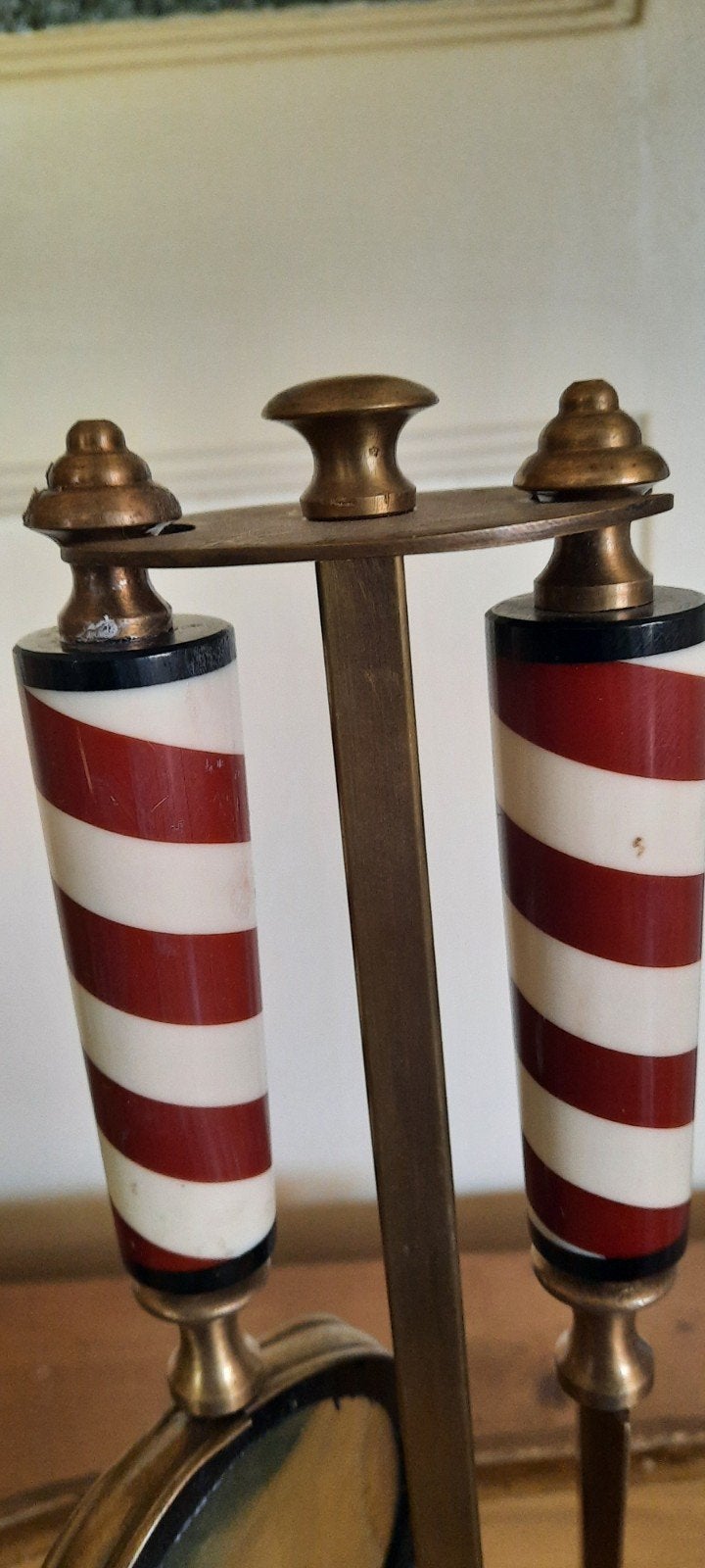 Vintage Kapperspaal Briefopener en Vergrootglas Set, Ophalen of Verzenden