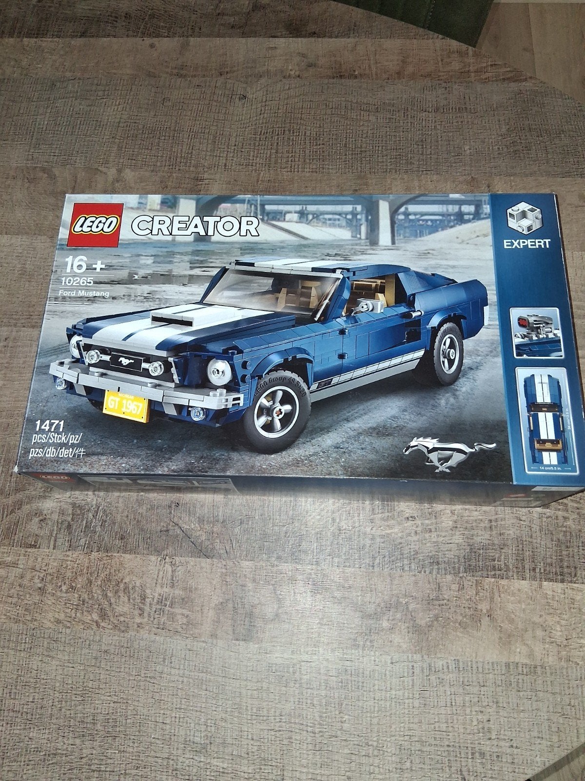 Bouwdoos Lego Ford Mustang GT nr.10265  compleet met doos, Ophalen of Verzenden, Zo goed als nieuw