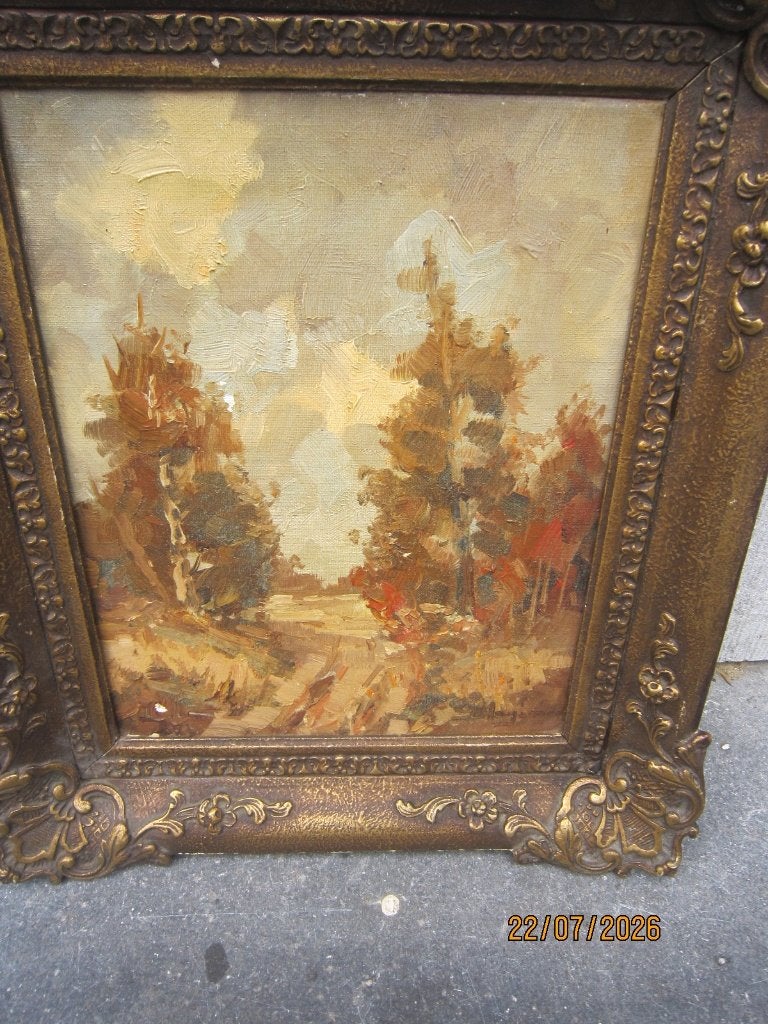 Mooi gesigneerd Impressionistisch Landsch. Gerard Hageman, Antiek en Kunst, Kunst | Schilderijen | Klassiek, Ophalen, Doek, Impressionistisch
