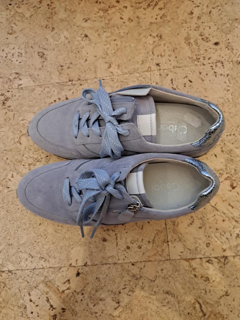 Prachtige grijze/licht blauwe Gabor sneakers, maat 39 (6), Kleding | Dames, Schoenen, Gabor, Ophalen of Verzenden, Grijs, Sneakers of Gympen