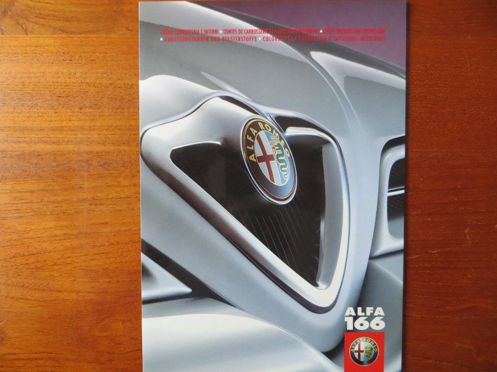 Alfa Romeo 166 Kleuren en bekleding (aug. 1998), Ophalen of Verzenden, Nieuw, Alfa Romeo