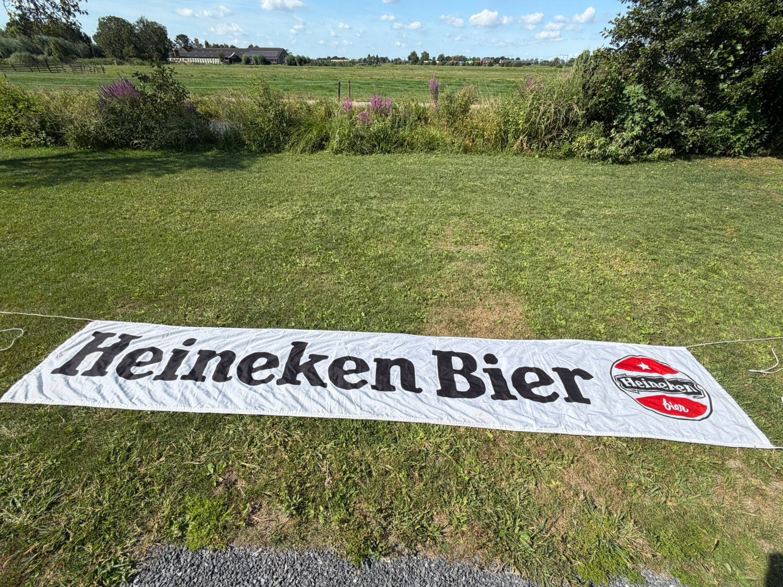 Heineken bier spandoek, Ophalen of Verzenden, Zo goed als nieuw, Heineken