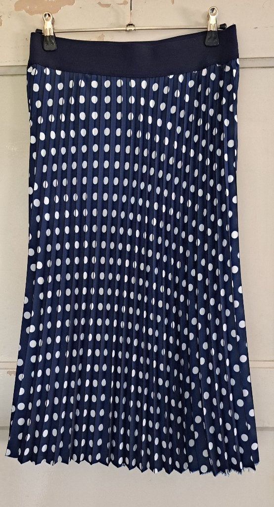 Polkadot plooienrok Robell maat 36, Blauw, Ophalen of Verzenden, Zo goed als nieuw, Maat 36 (S)