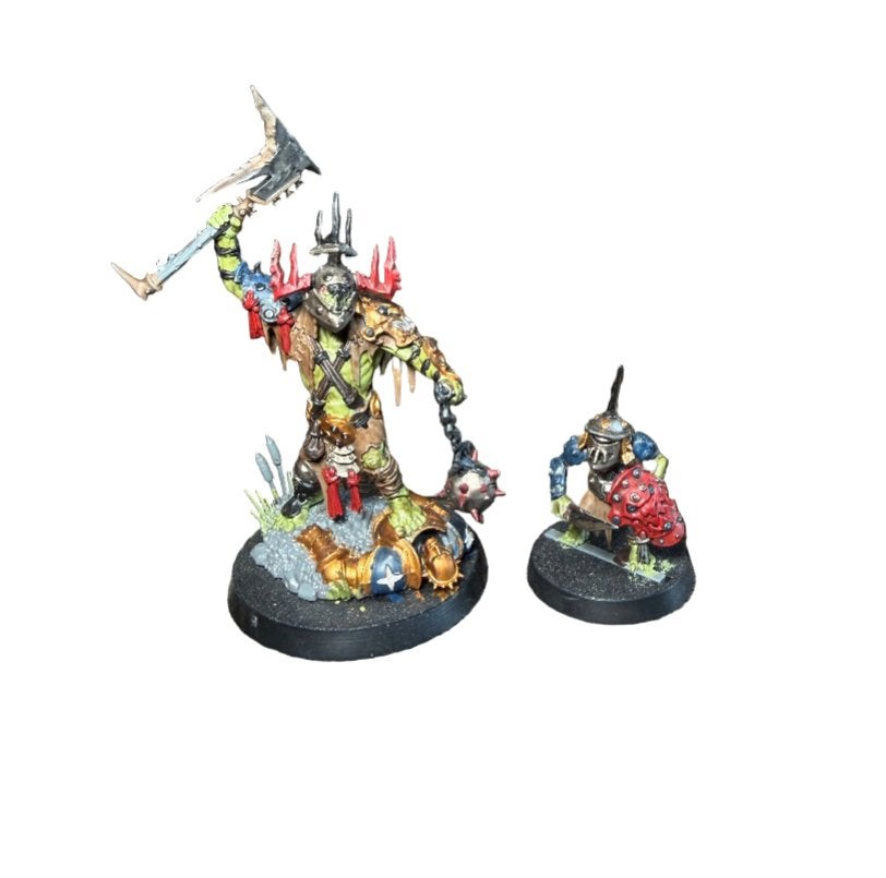 Warhammer AOS Orruk Warclans Killaboss and Stab Grot, Hobby en Vrije tijd, Wargaming, ., Warhammer, Ophalen of Verzenden, Zo goed als nieuw