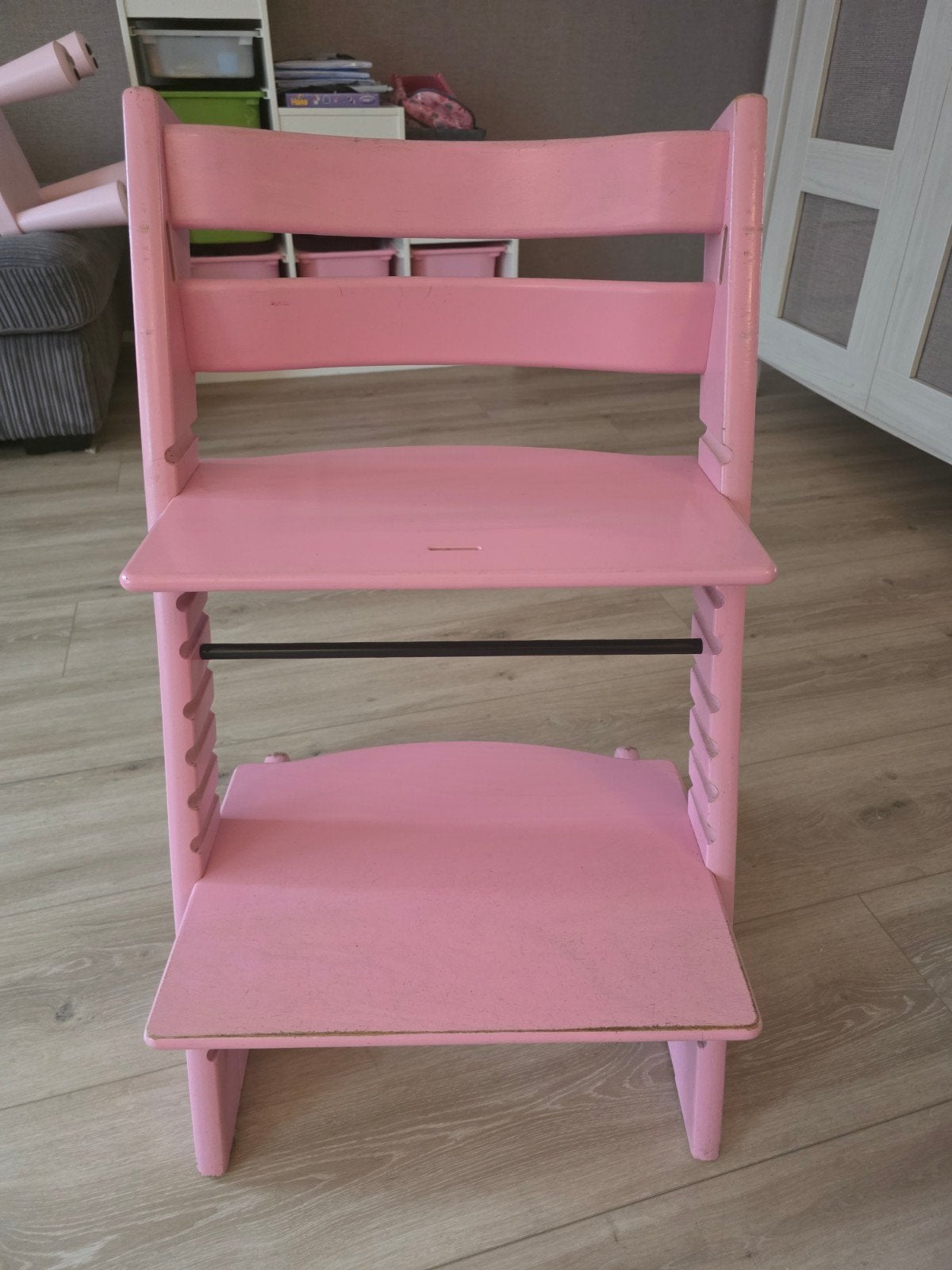 Stokke Tripp Trapp kinderstoel - Roze, Ophalen, Gebruikt, Meegroeistoel