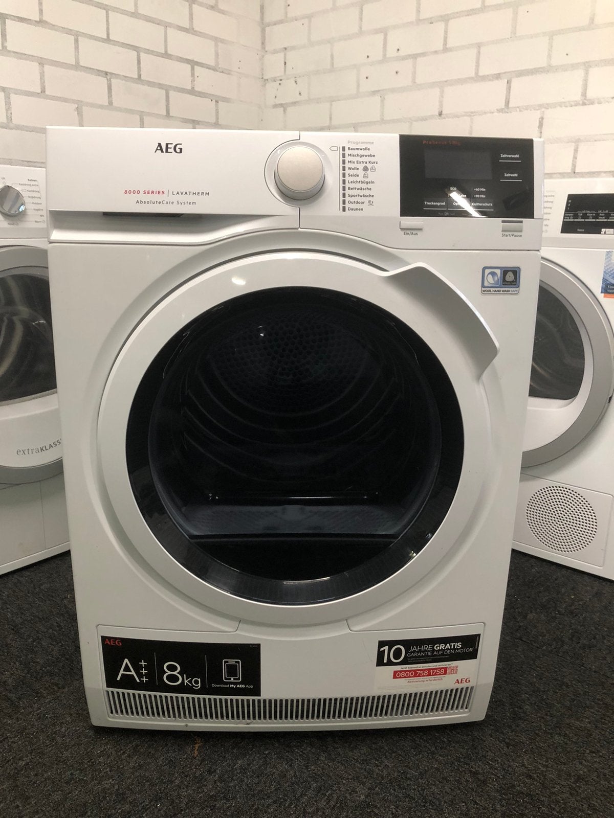 €299 A+++ 8kg Warmtepomp droger AEG Lavatherm GARANTIE, Ophalen, Minder dan 85 cm, Overige typen, 8 tot 10 kg