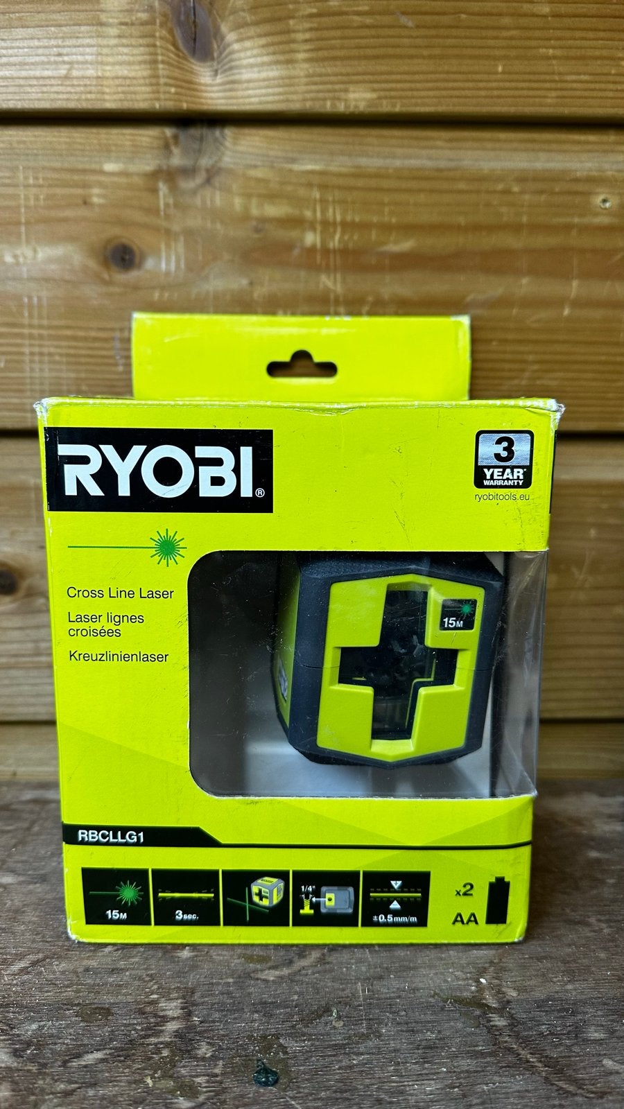Ryobi RBCLG1 Kruislijnlaser, Ophalen of Verzenden, Nieuw, Licht