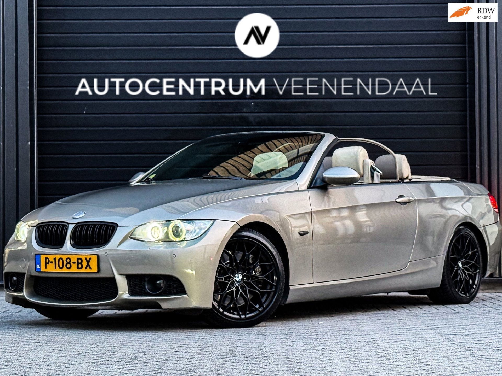 BMW 3-serie Cabrio 335i M-SPORT AUT 306 PK CARPLAY/LEDER/LOG, Automaat, Achterwielaandrijving, Gebruikt, Beige