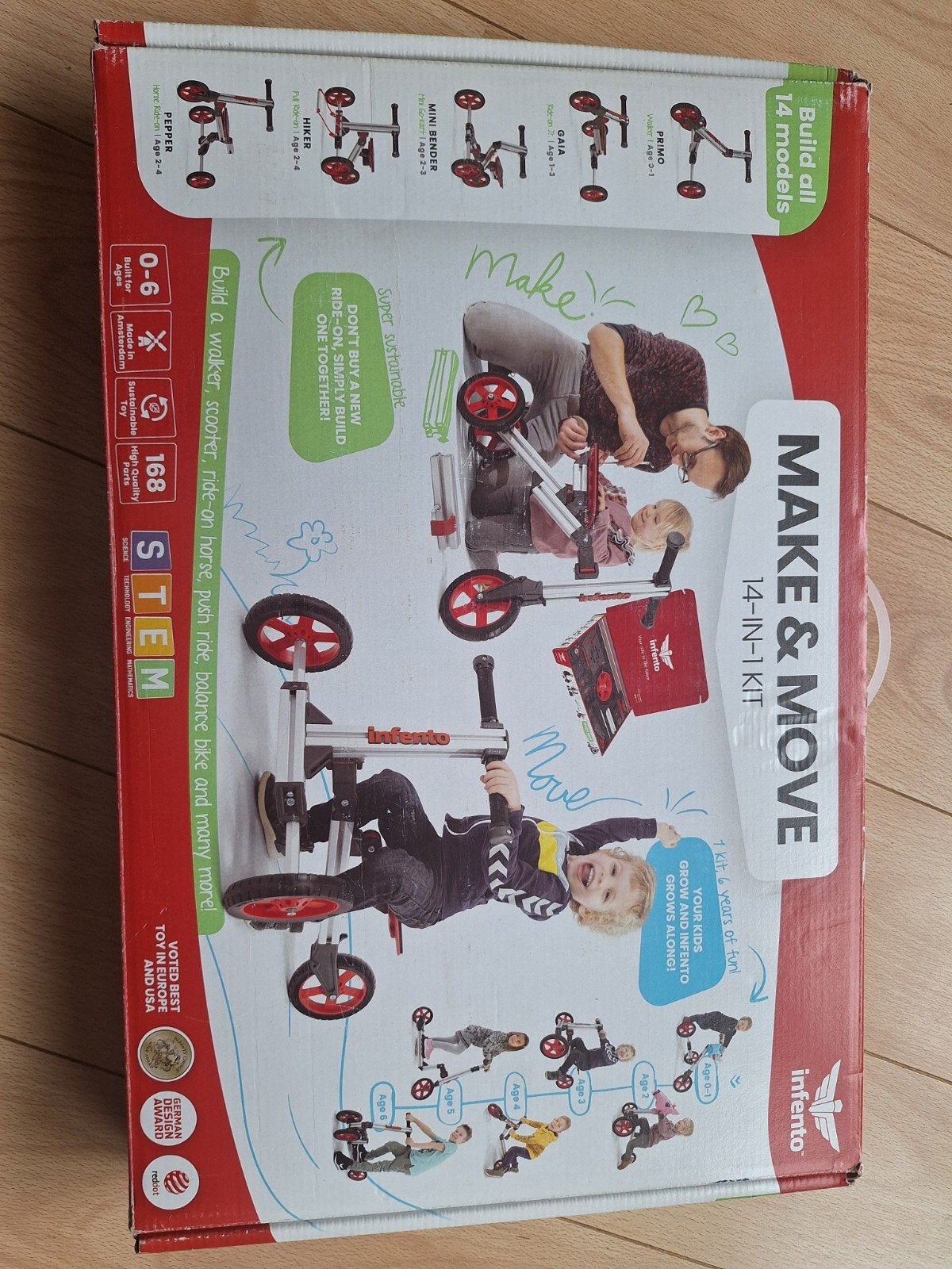 Infento Make & Move 14-in-1 Kit, Ophalen of Verzenden, Zo goed als nieuw, Bouwen