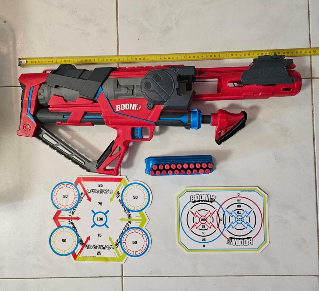 BOOMco Mattel blaster + pijltjes + targets, Ophalen of Verzenden