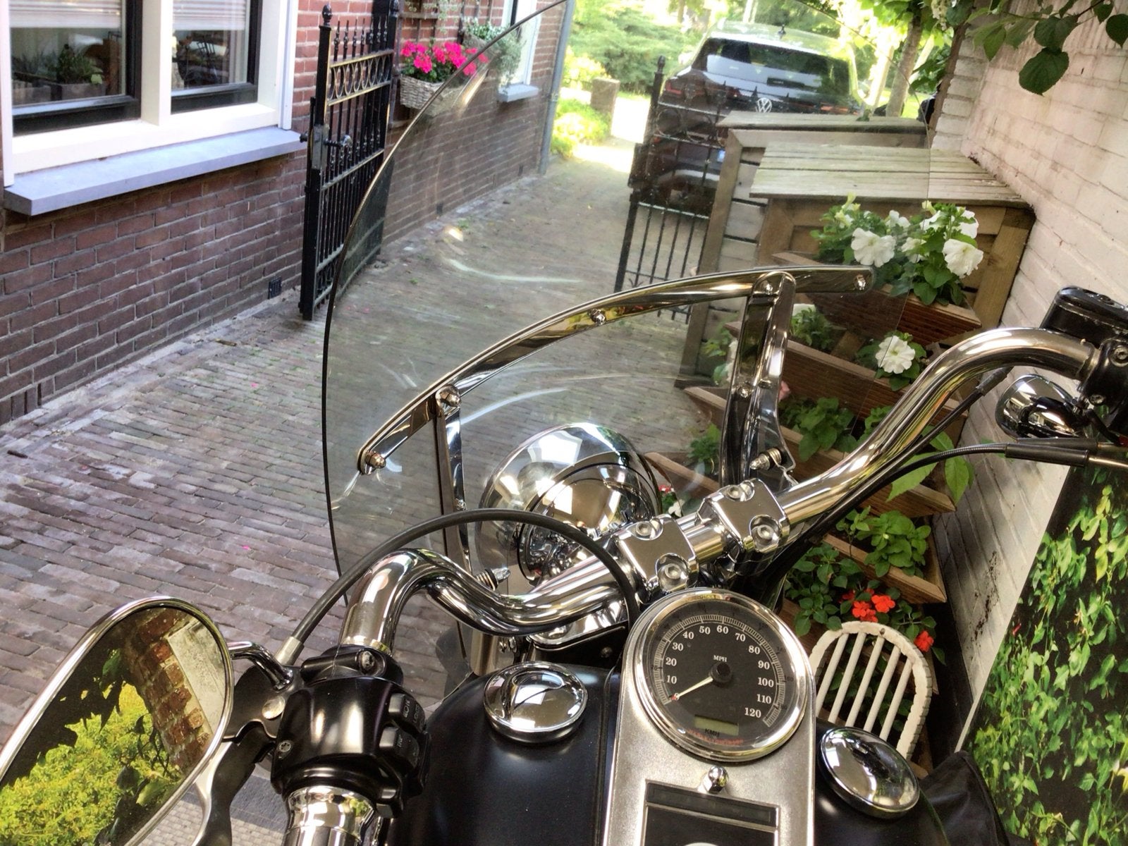 Windscherm voor Fatboy - Harley Davidson, Ophalen, Gebruikt