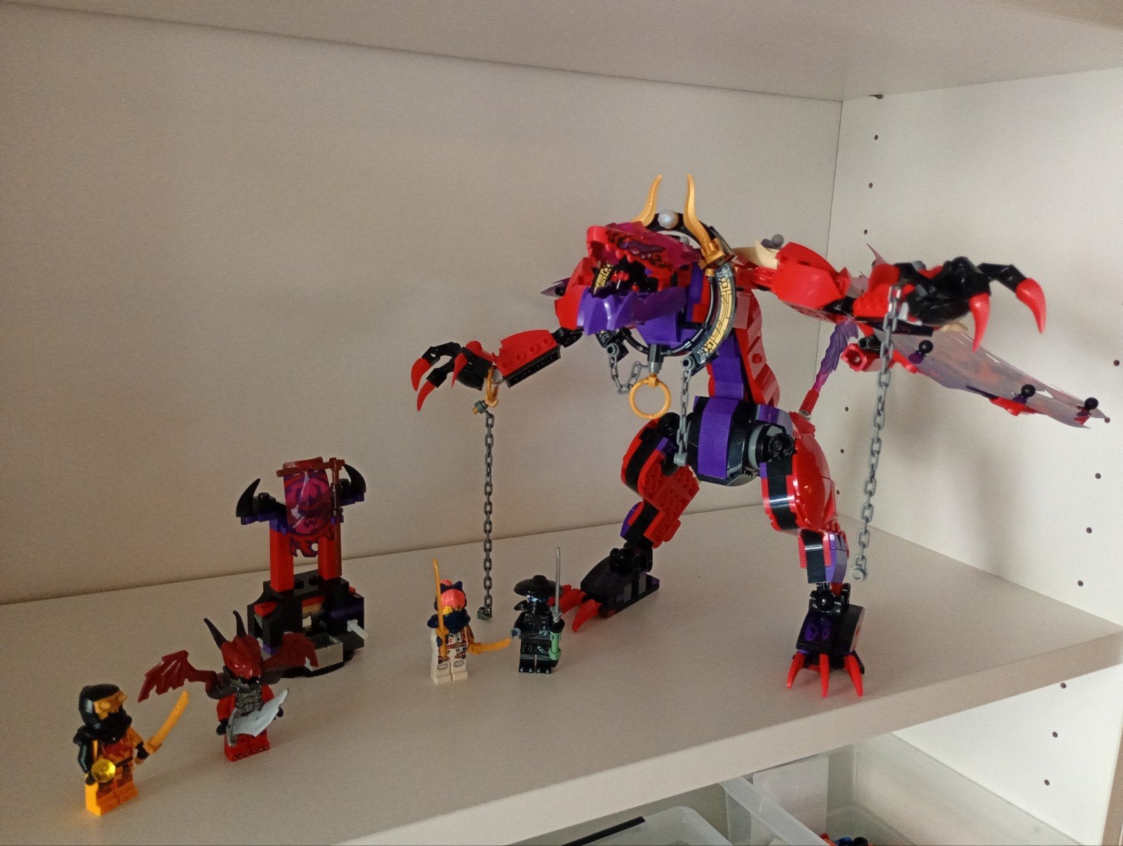 Lego Ninjago 71832 Bliksemtand draak van chaos (lees), Inclusief minifiguren, Gebruikt, Lego, Ophalen of Verzenden